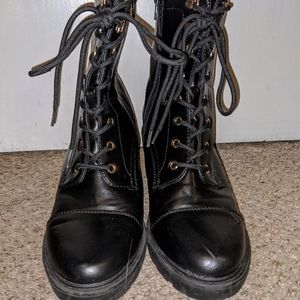 Black Lace Up Boots